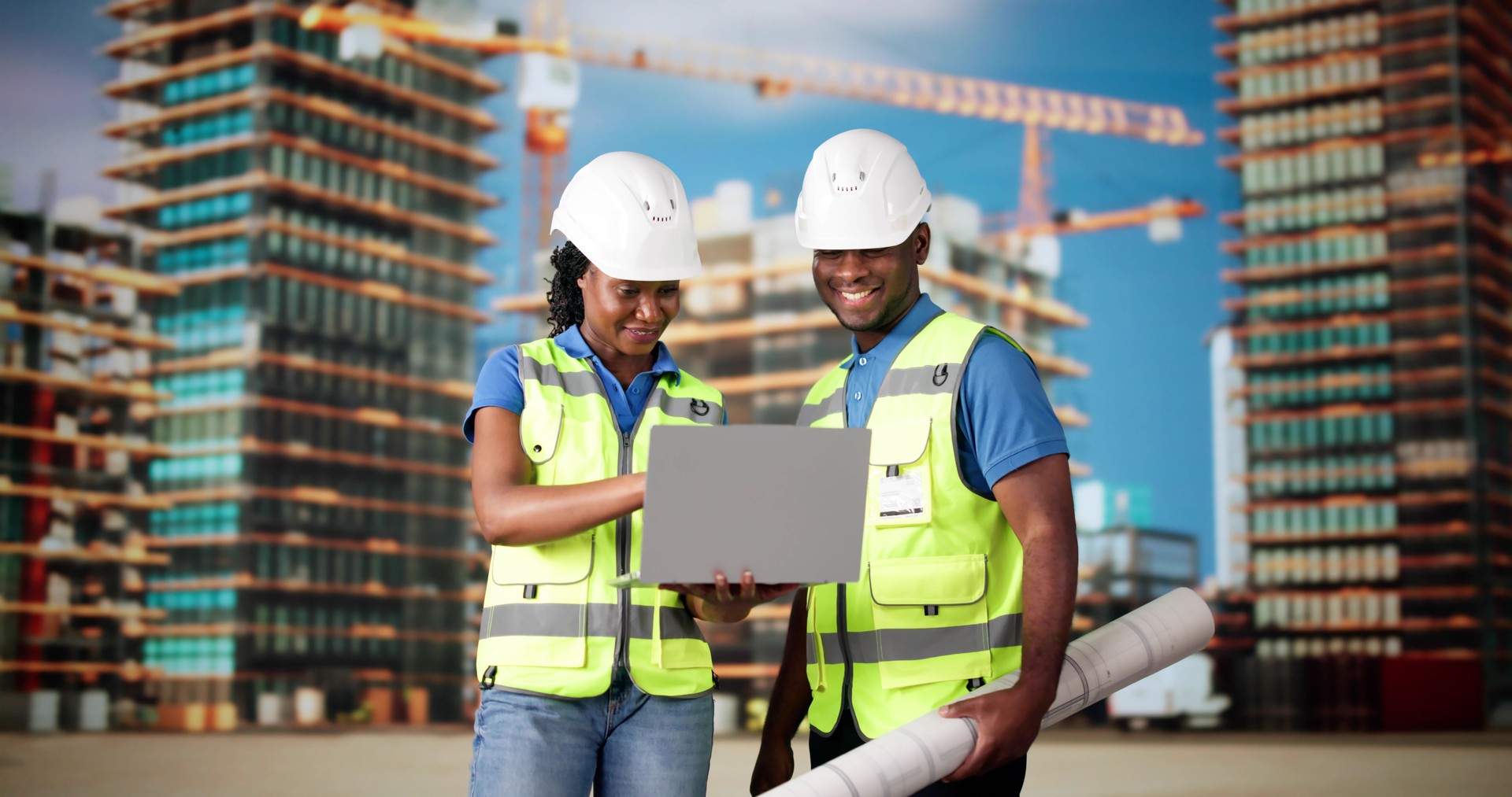 OSHA Inspection Worker At Construction Site